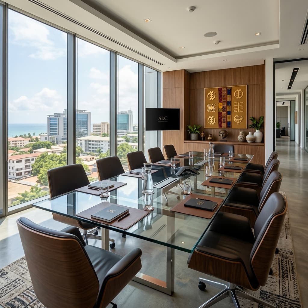 Modern office meeting room